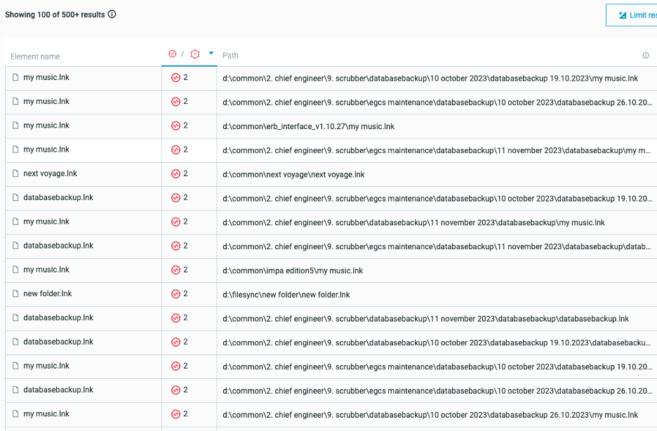 multiple other lnk files pointing to trojan on execution