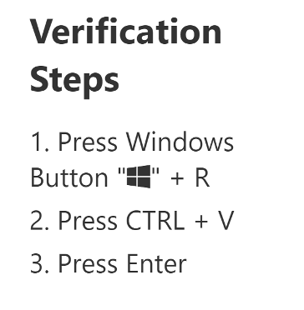 fake human verification steps