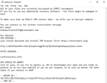 Cybereason vs. Conti Ransomware