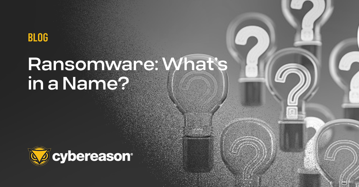 Ransomware: What's in a Name?