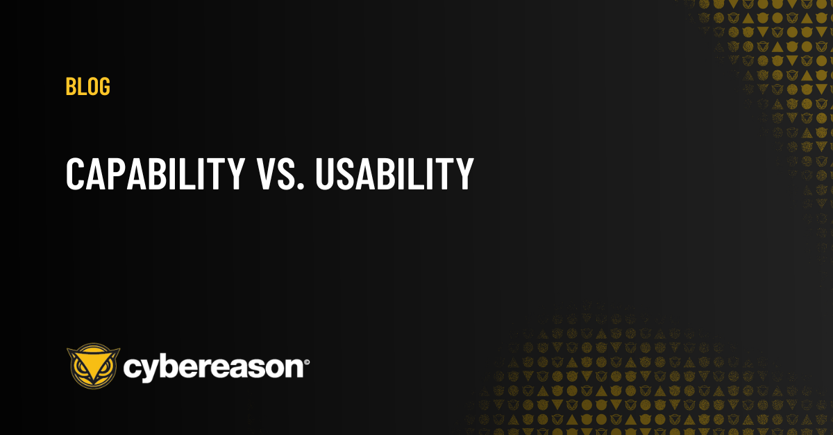 Capability vs. Usability